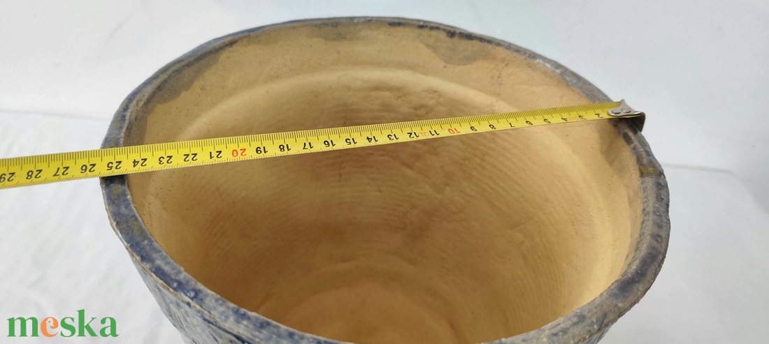 Legendás sárkány Kézzel készített kerámia kaspó, bonsai tál, rusztikus növénytartó, egyedi mázas dekoráció 1250 �C - otthon & életmód - virágdekoráció - virágtartó - kaspó - Meska.hu
