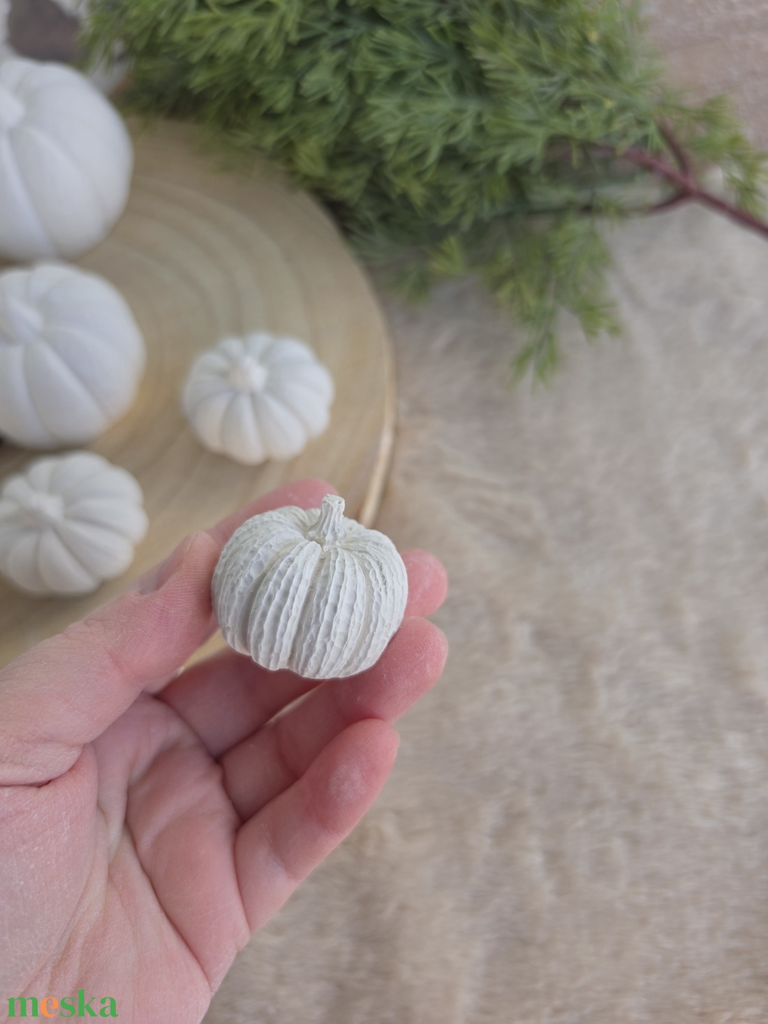 S-es méretű 3D festhető gipsztök � natúr őszi dekoráció, Halloween dísz, kreatív festhető figura gyerekeknek - otthon & életmód - dekoráció - asztal és polc dekoráció - asztaldísz - Meska.hu