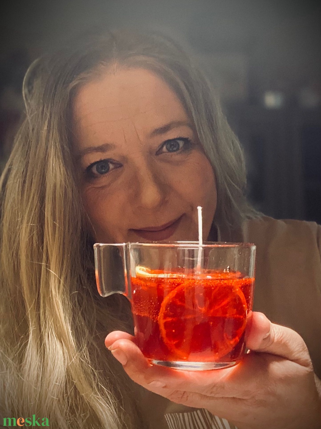 Forraltboros gyertya - otthon & életmód - gyertya, illat, aroma - gyertya - Meska.hu