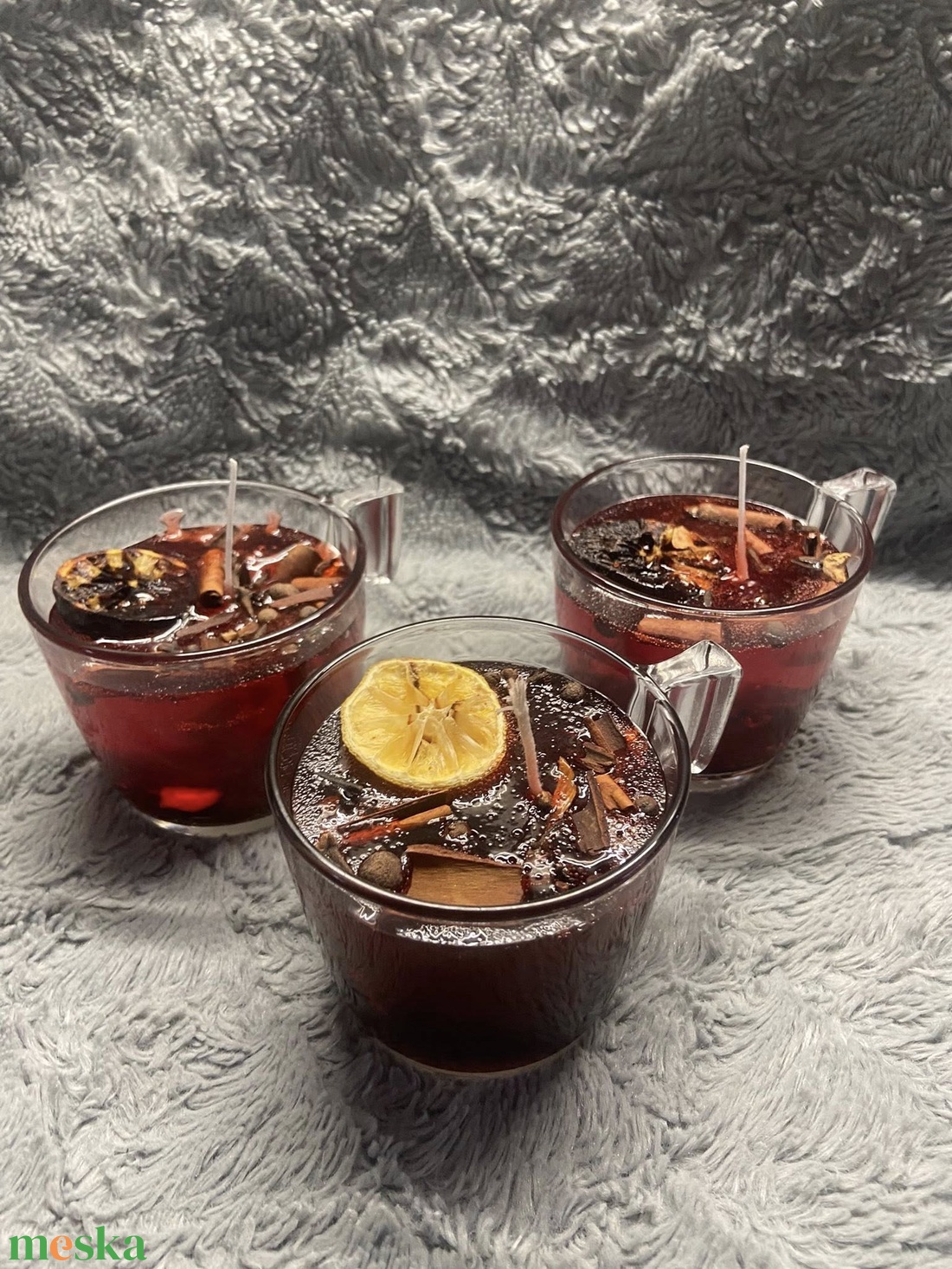 Forraltboros gyertya - otthon & életmód - gyertya, illat, aroma - gyertya - Meska.hu