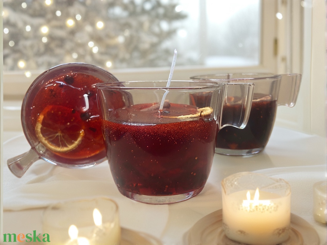 Forraltboros gyertya - otthon & életmód - gyertya, illat, aroma - gyertya - Meska.hu