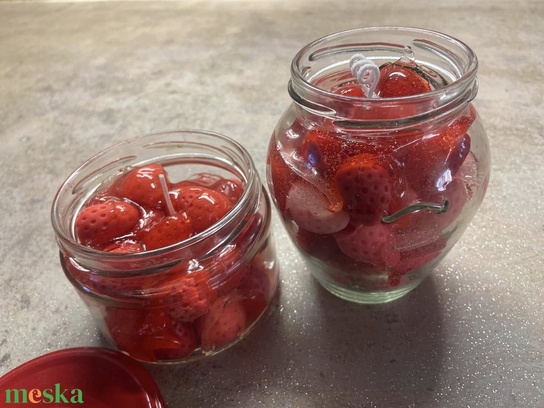 Gyümölcsös gyertyák - kellékek & szerszámok - dekorációs kellékek - dekorációs gyertya - Meska.hu