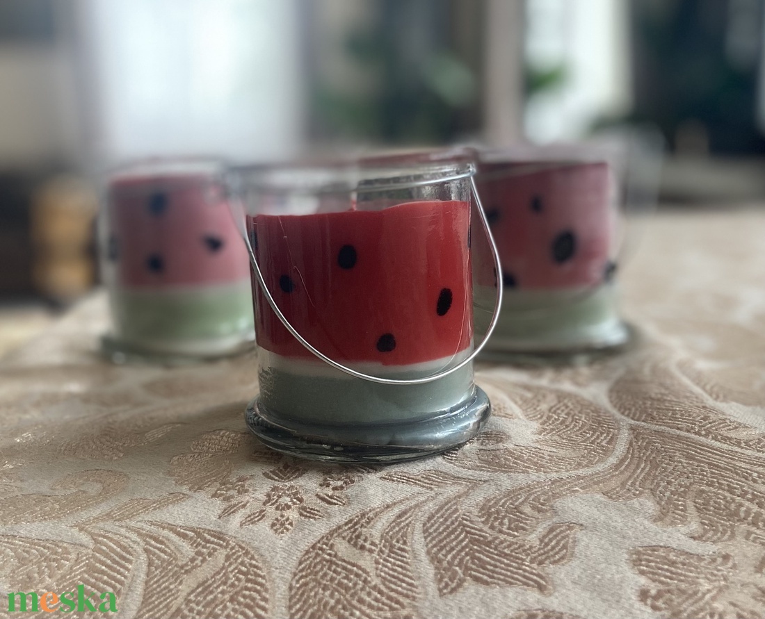 Gyümölcsös gyertyák - kellékek & szerszámok - dekorációs kellékek - dekorációs gyertya - Meska.hu