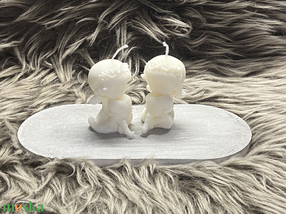 Szivecskés kislány gyertya - kellékek & szerszámok - dekorációs kellékek - dekorációs gyertya - Meska.hu