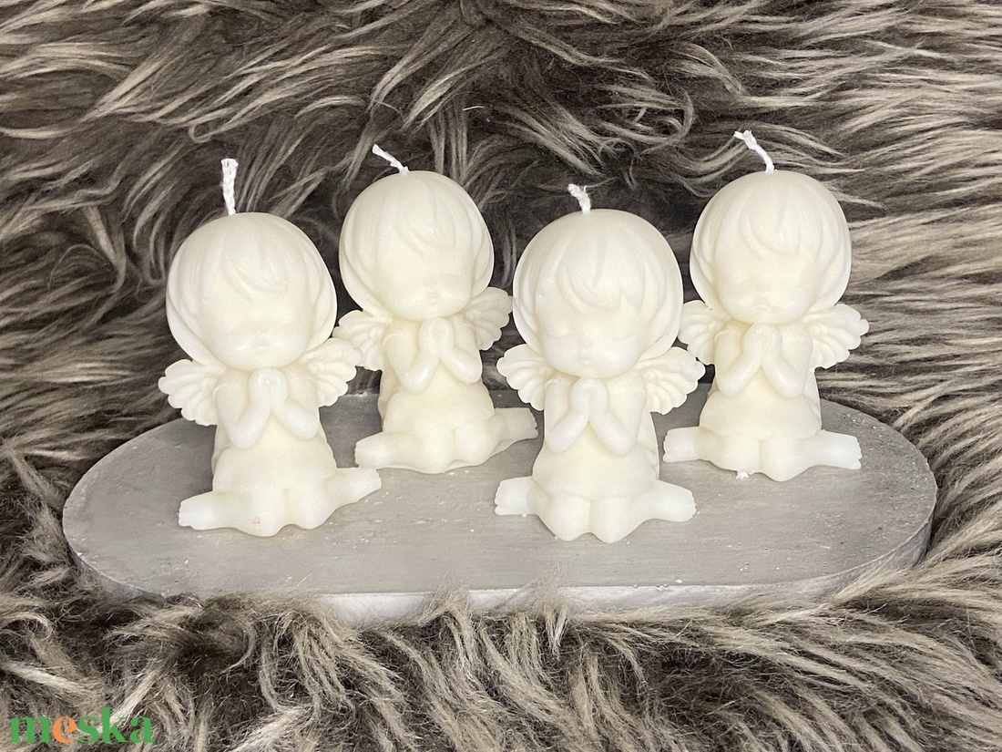 Angyal kislány gyertya - kellékek & szerszámok - dekorációs kellékek - dekorációs gyertya - Meska.hu