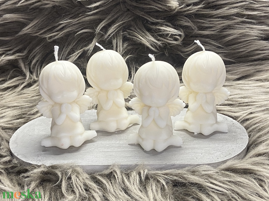 Angyal kislány gyertya - kellékek & szerszámok - dekorációs kellékek - dekorációs gyertya - Meska.hu