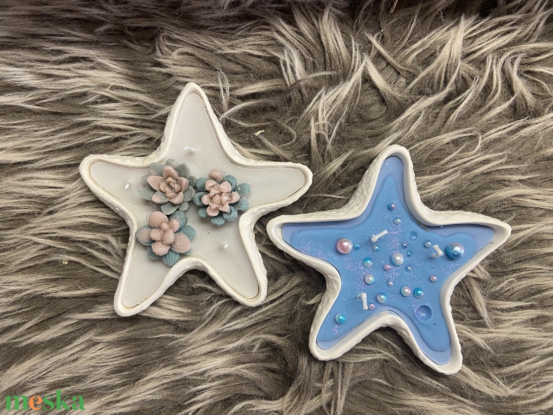 Csillag alakú gyertyatál - otthon & életmód - gyertya, illat, aroma - gyertya - Meska.hu