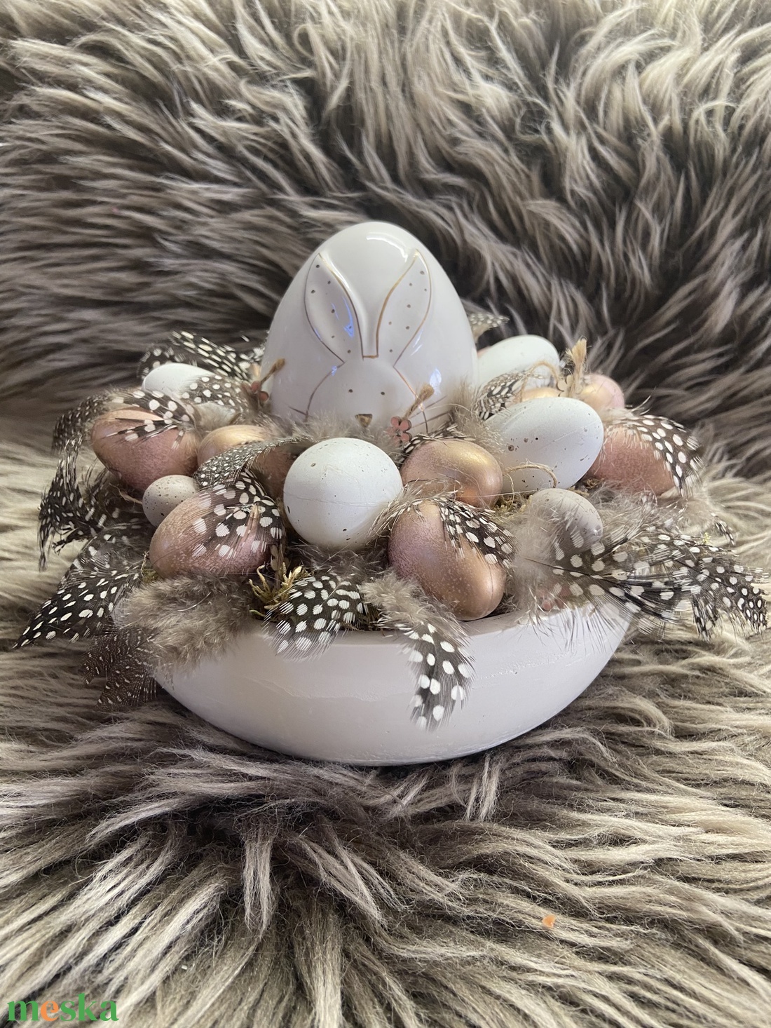 Nagyméretű tojásos asztaldísz - otthon & életmód - dekoráció - húsvéti asztaldíszek - Meska.hu
