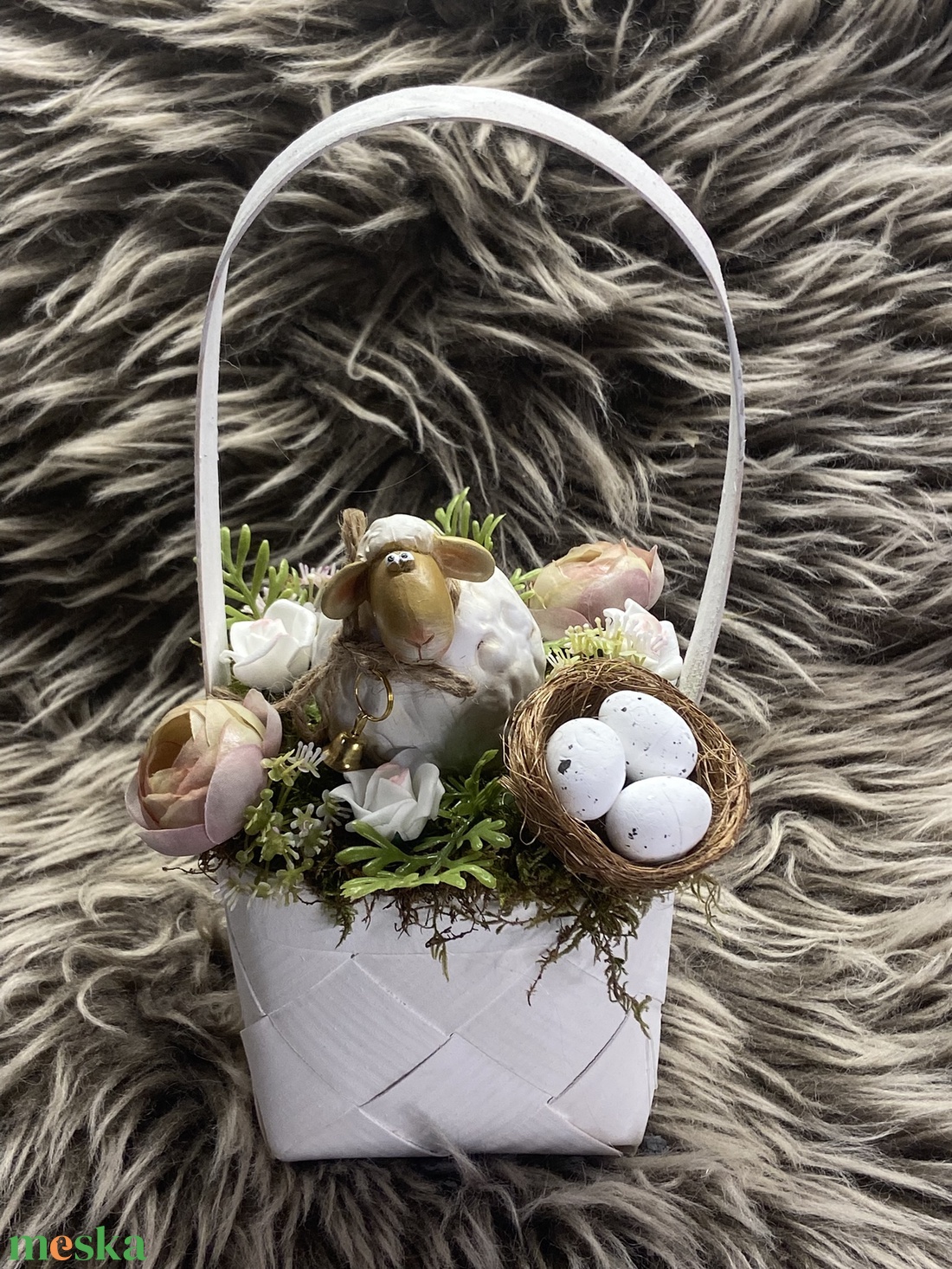 Kosras asztaldísz - otthon & életmód - virágdekoráció - virágdíszek - asztali virágdísz - Meska.hu