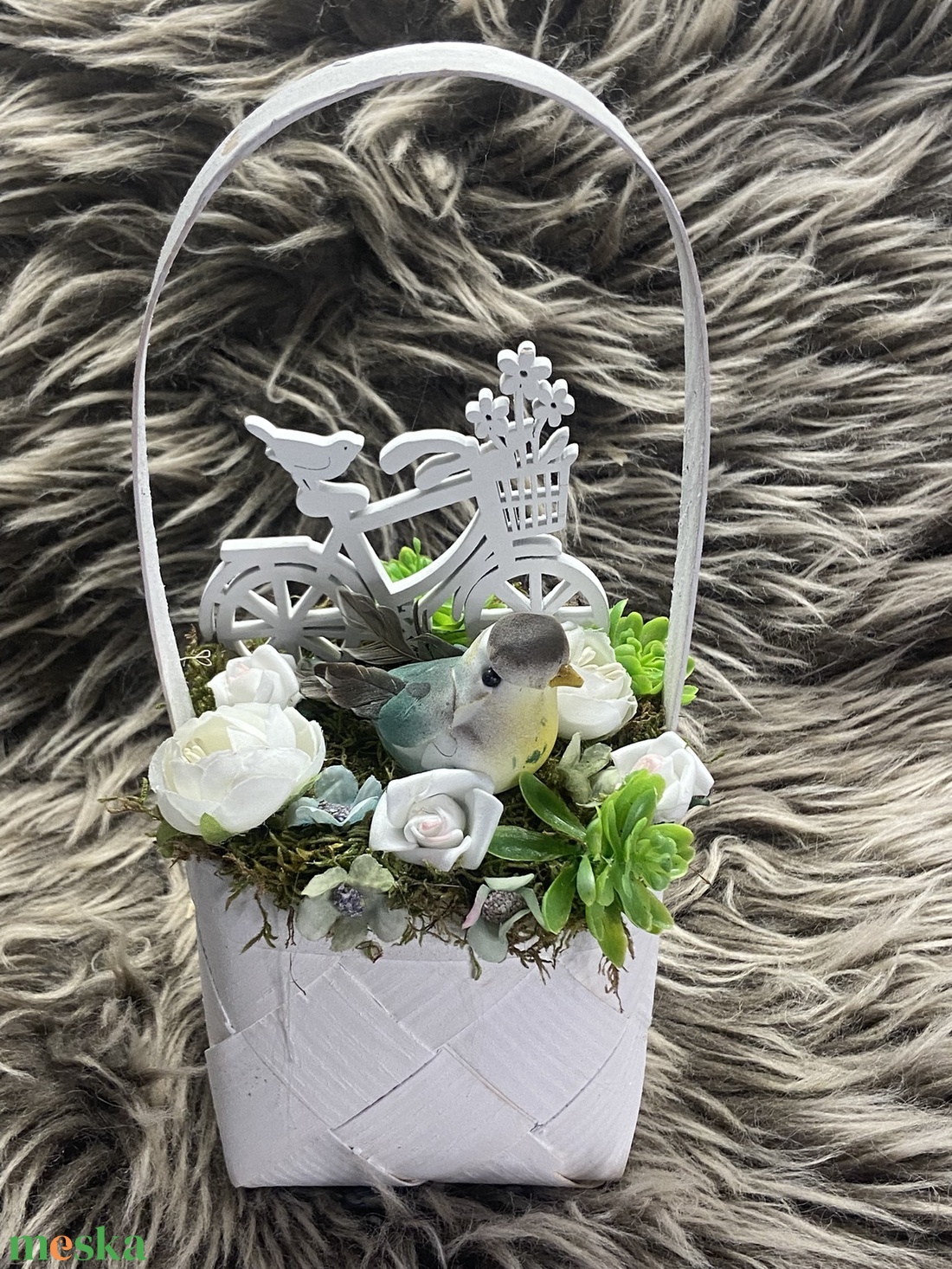 Kosras asztaldísz - otthon & életmód - virágdekoráció - virágdíszek - asztali virágdísz - Meska.hu