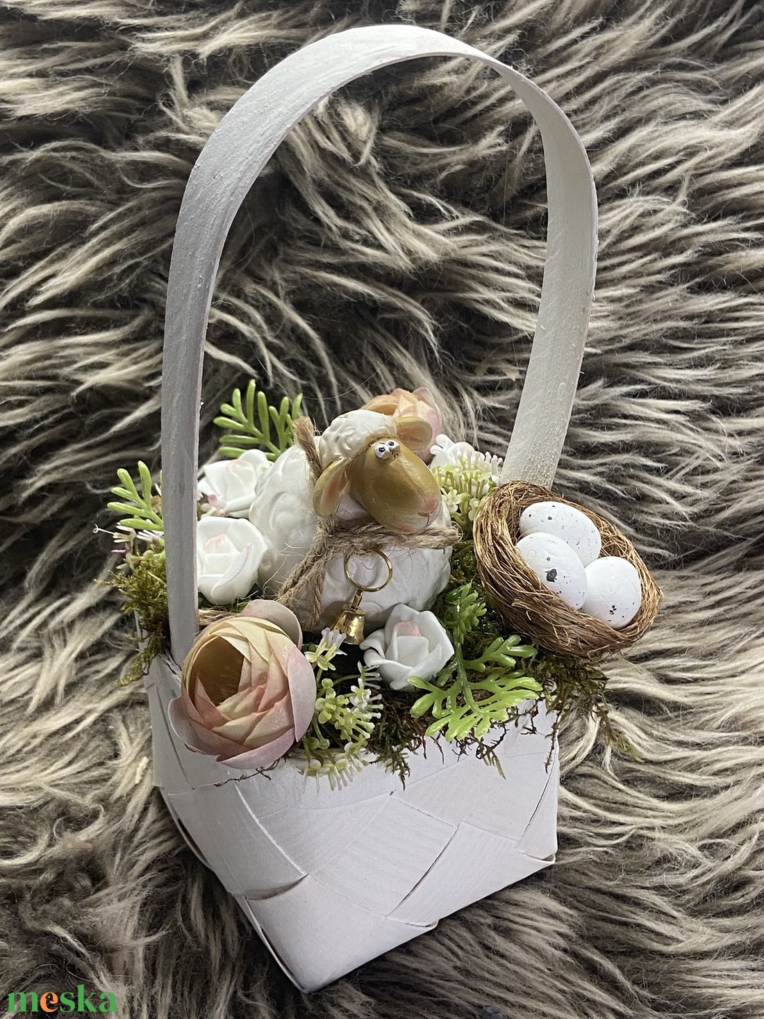 Kosras asztaldísz - otthon & életmód - virágdekoráció - virágdíszek - asztali virágdísz - Meska.hu