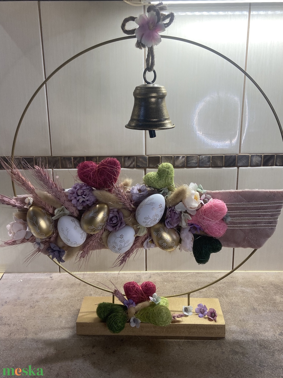 Nagymérető kerek asztaldísz - otthon & életmód - dekoráció - asztal és polc dekoráció - asztaldísz - Meska.hu