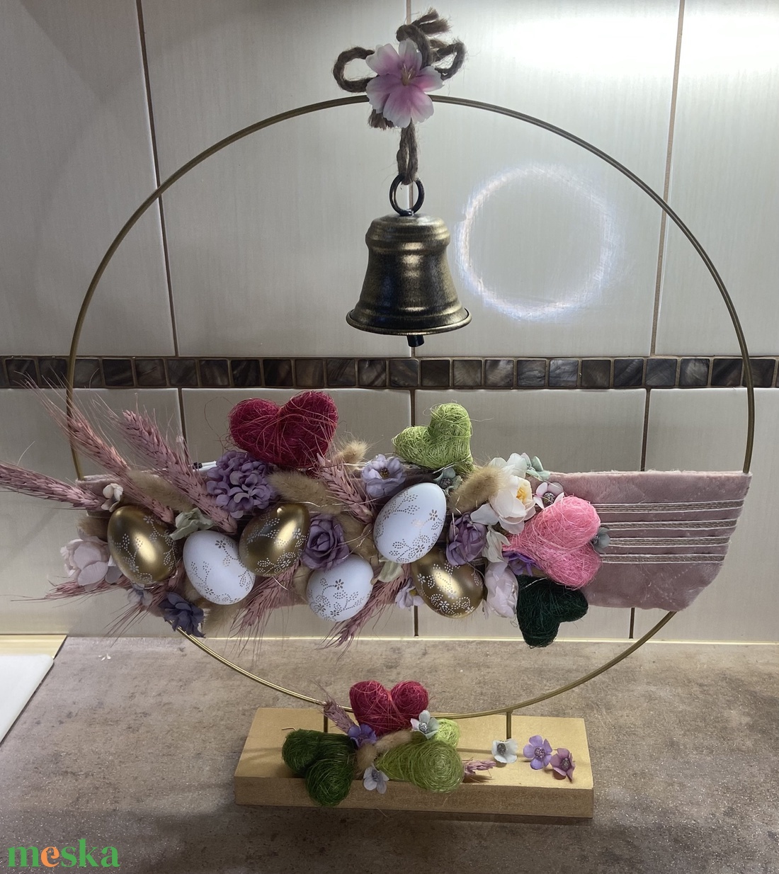 Nagymérető kerek asztaldísz - otthon & életmód - dekoráció - asztal és polc dekoráció - asztaldísz - Meska.hu