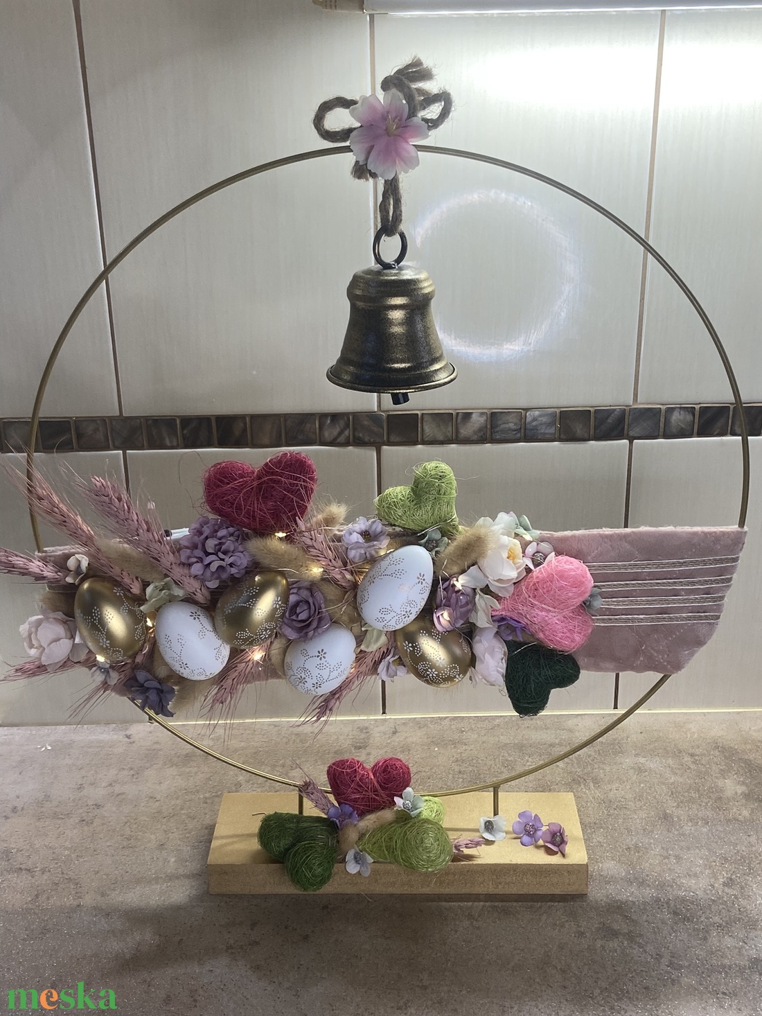 Nagymérető kerek asztaldísz - otthon & életmód - dekoráció - asztal és polc dekoráció - asztaldísz - Meska.hu