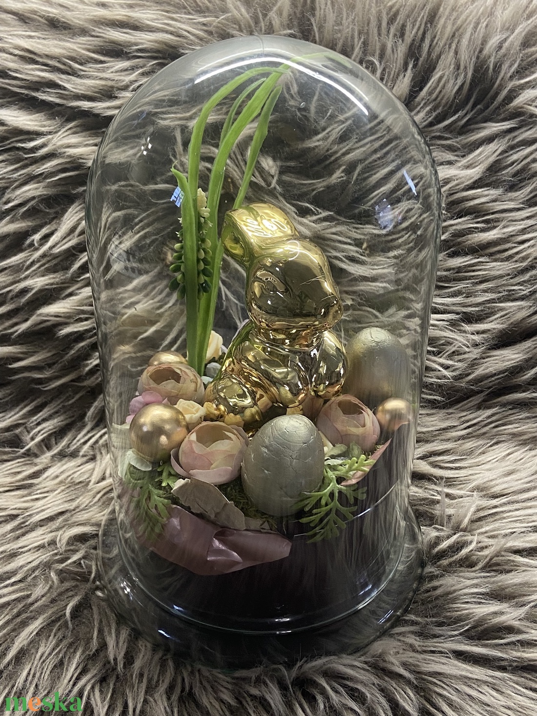 Nagymérető üvegbúrás asztaldísz - otthon & életmód - dekoráció - asztal és polc dekoráció - asztaldísz - Meska.hu