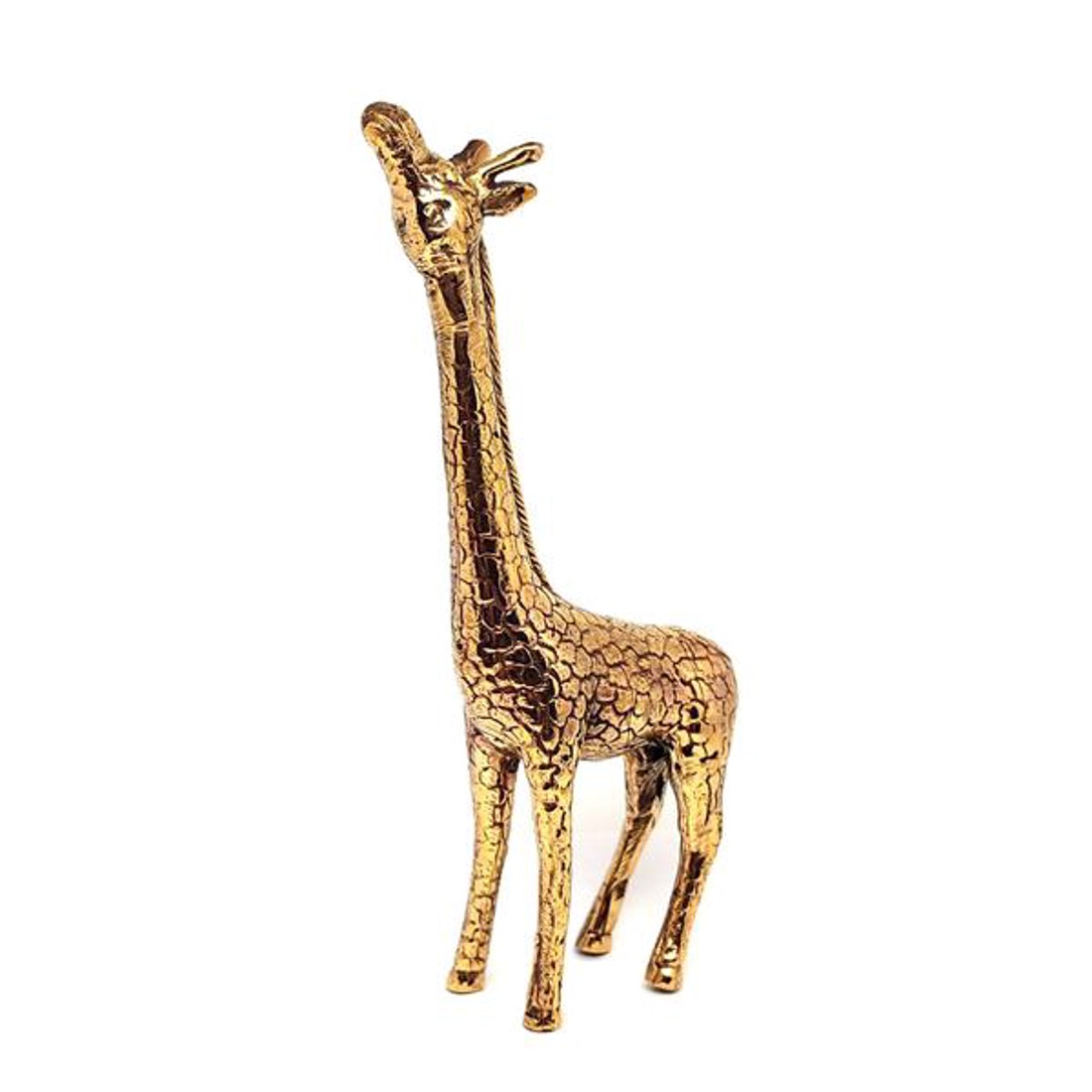 Réz figura zsiráf arany egyenes 4x16cm - otthon & életmód - dekoráció - dísztárgy - Meska.hu