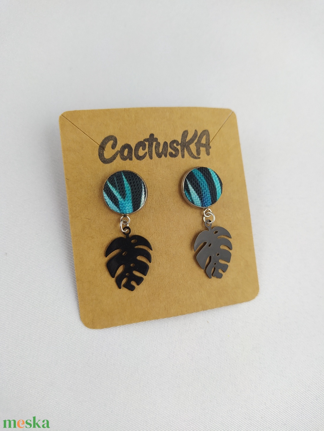 Monstera fülbevaló - esküvő - ékszer - fülbevaló - Meska.hu Monstera fülbevaló - esküvő - ékszer - fülbevaló - Meska.hu