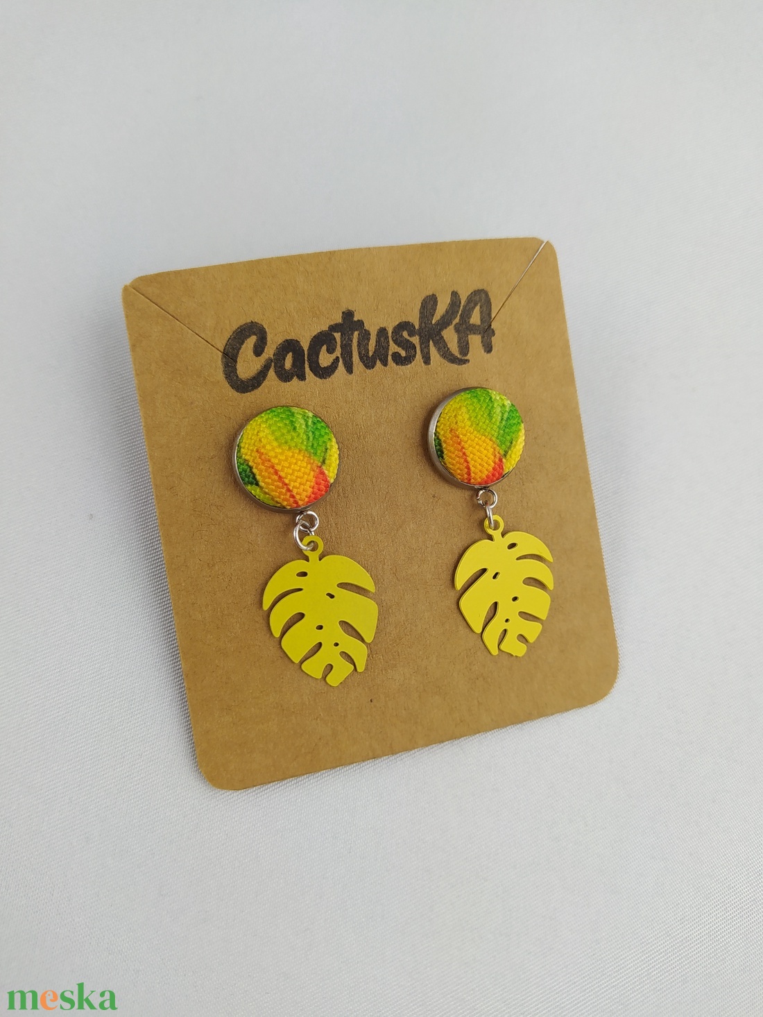 Monstera fülbevaló - esküvő - ékszer - fülbevaló - Meska.hu Monstera fülbevaló - esküvő - ékszer - fülbevaló - Meska.hu