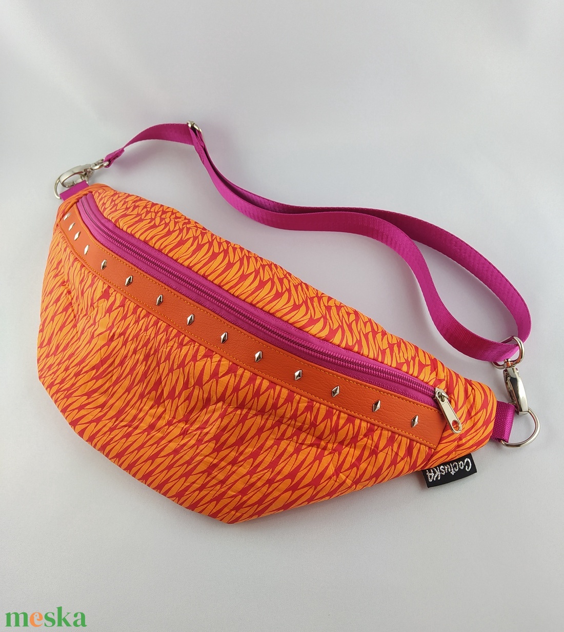 Övtáska / crossbody - pink-narancs - táska & tok - övtáska - Meska.hu Övtáska / crossbody - pink-narancs - táska & tok - övtáska - Meska.hu