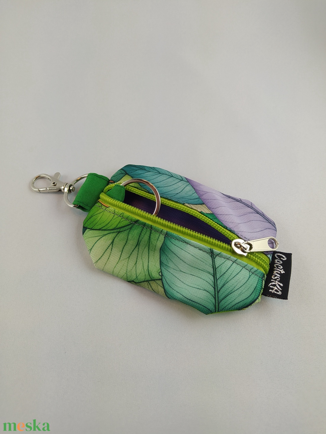 Kulcstartó tok - színes levelek - táska & tok - kulcstartó & táskadísz - kulcstartó - Meska.hu