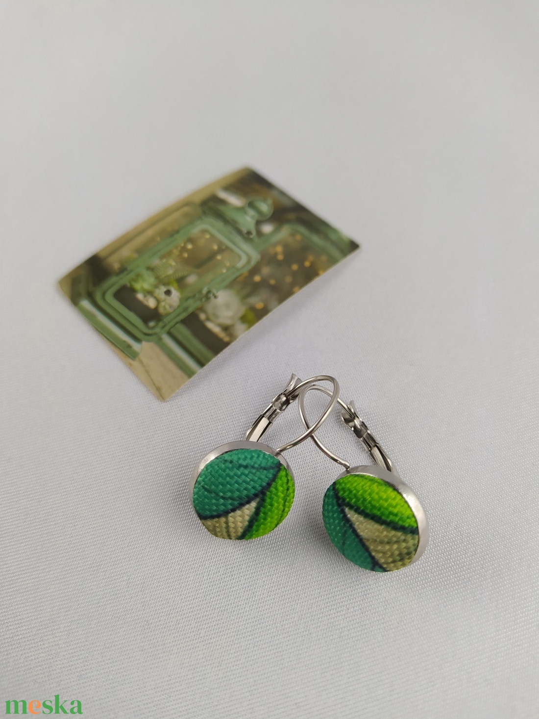 Absztrakt lógós fülbevaló  - ékszer - fülbevaló - lógó fülbevaló - Meska.hu