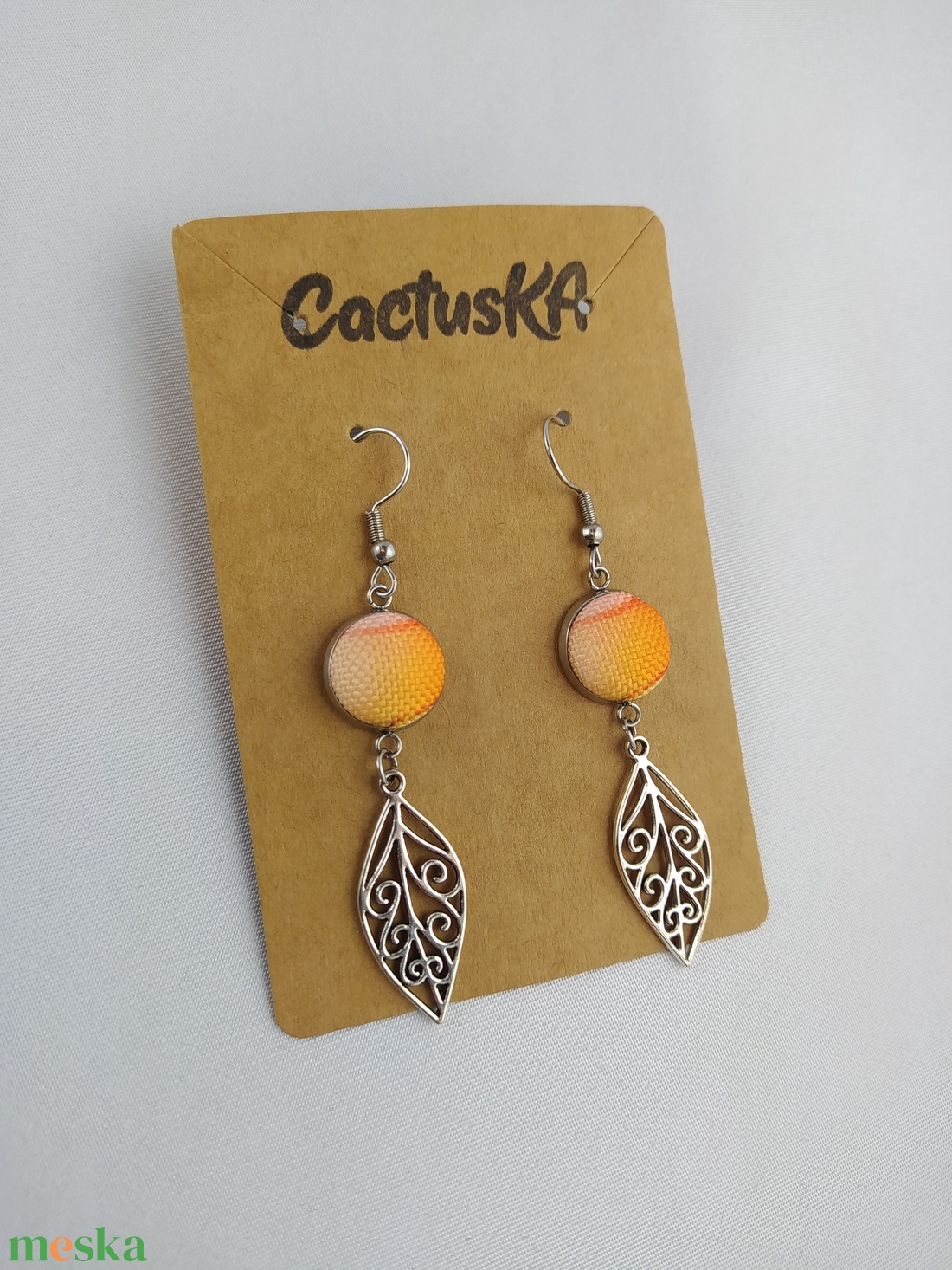 Leveles lógós fülbevaló - ékszer - fülbevaló - lógó fülbevaló - Meska.hu