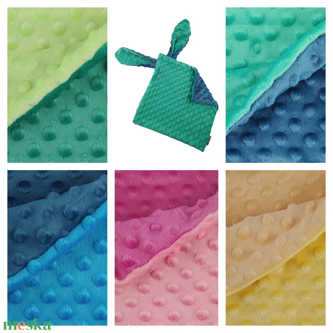 Nyuszifül szundikendő - választható színben - baba - mama - baba játékok - szundikendő, alvóka - Meska.hu