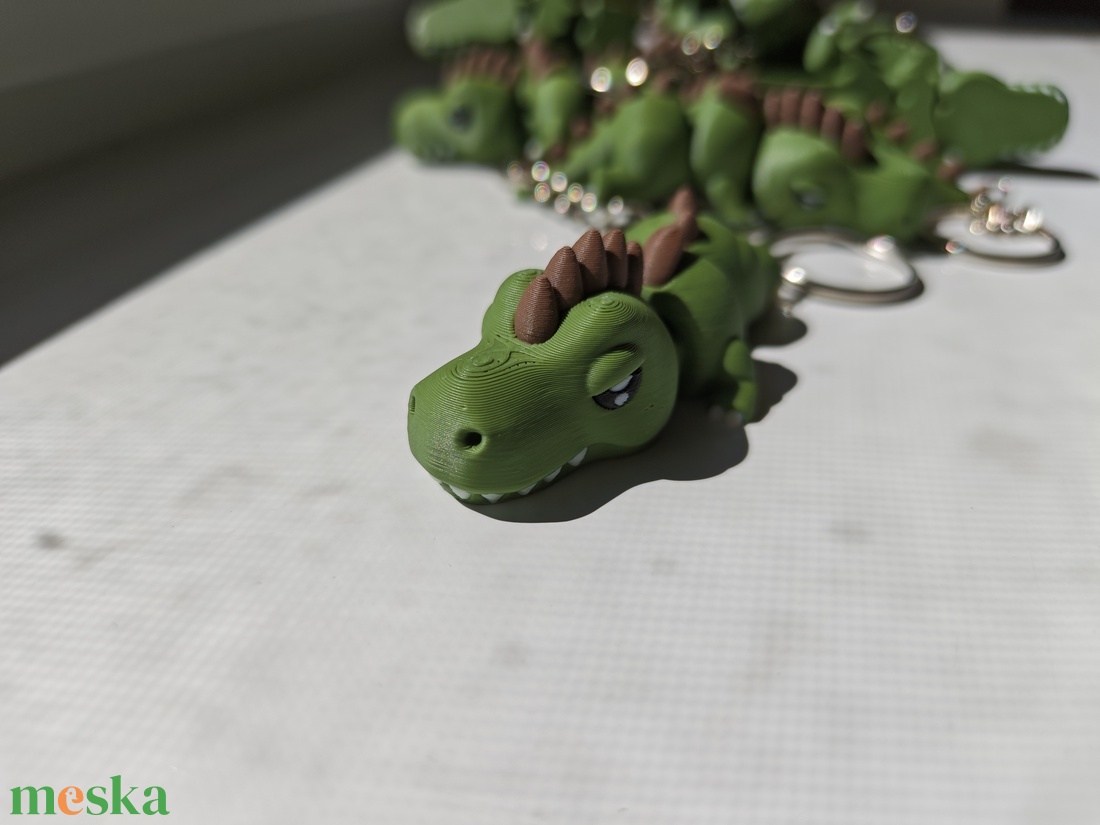 3D Nyomtatott Mozgó T-Rex Dino Kulcstartó, táska dísz (5 db) - táska & tok - kulcstartó & táskadísz - kulcstartó - Meska.hu