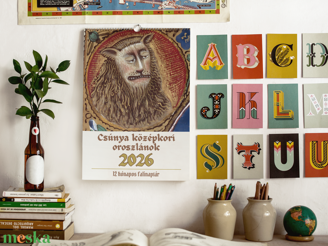 Vicces középkori oroszlános festmények naptár 2026, naptár macskás barátoknak, legjobb barátoknak, karácsonyi ajándék - otthon & életmód - dekoráció - fali és függő dekoráció - falinaptár & öröknaptár - Meska.hu Vicces középkori oroszlános festmények naptár 2026, naptár macskás barátoknak, legjobb barátoknak, karácsonyi ajándék - otthon & életmód - dekoráció - fali és függő dekoráció - falinaptár & öröknaptár - Meska.hu