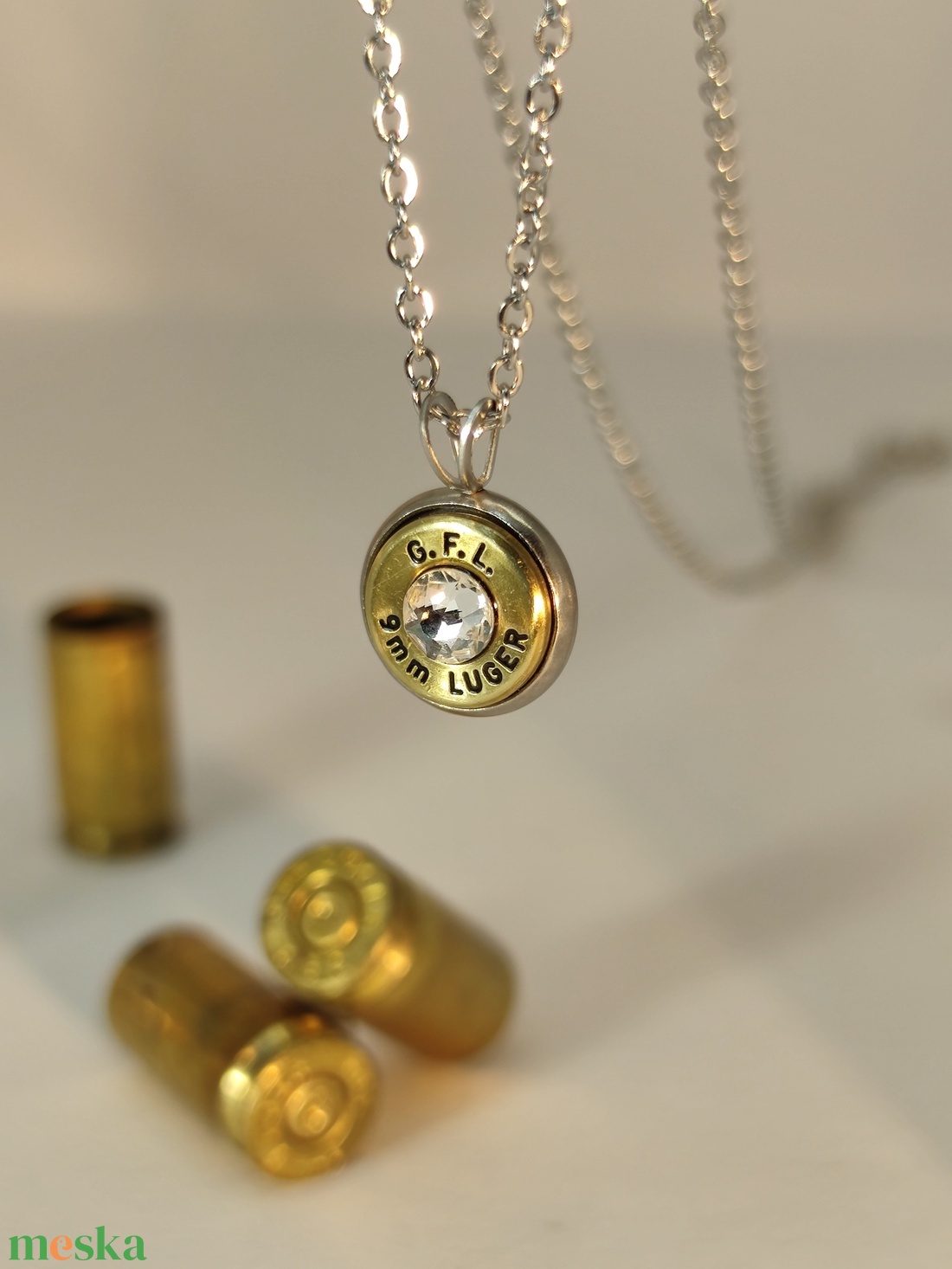 9mm Luger Töltény nyaklánc - ékszer - nyaklánc - medálos nyaklánc - Meska.hu 9mm Luger Töltény nyaklánc - ékszer - nyaklánc - medálos nyaklánc - Meska.hu