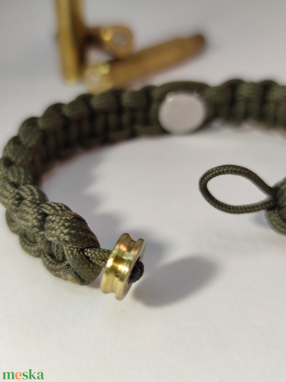 .30-06 Sprg 2-Lövetű Töltény paracord karkötő , Vadászékszer   - ékszer - karkötő - fonott karkötő - Meska.hu
