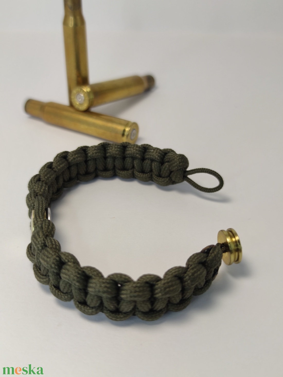 .30-06 Sprg 2-Lövetű Töltény paracord karkötő , Vadászékszer   - ékszer - karkötő - fonott karkötő - Meska.hu