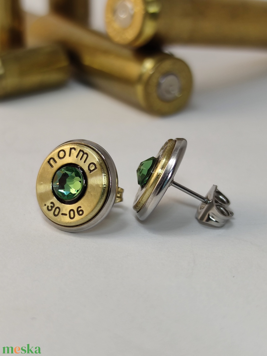 .30-06 Sprg Töltény fülbevaló, Vadászékszer, fa ládában - ékszer - ékszertartó - ékszerdoboz - Meska.hu .30-06 Sprg Töltény fülbevaló, Vadászékszer, fa ládában - ékszer - ékszertartó - ékszerdoboz - Meska.hu