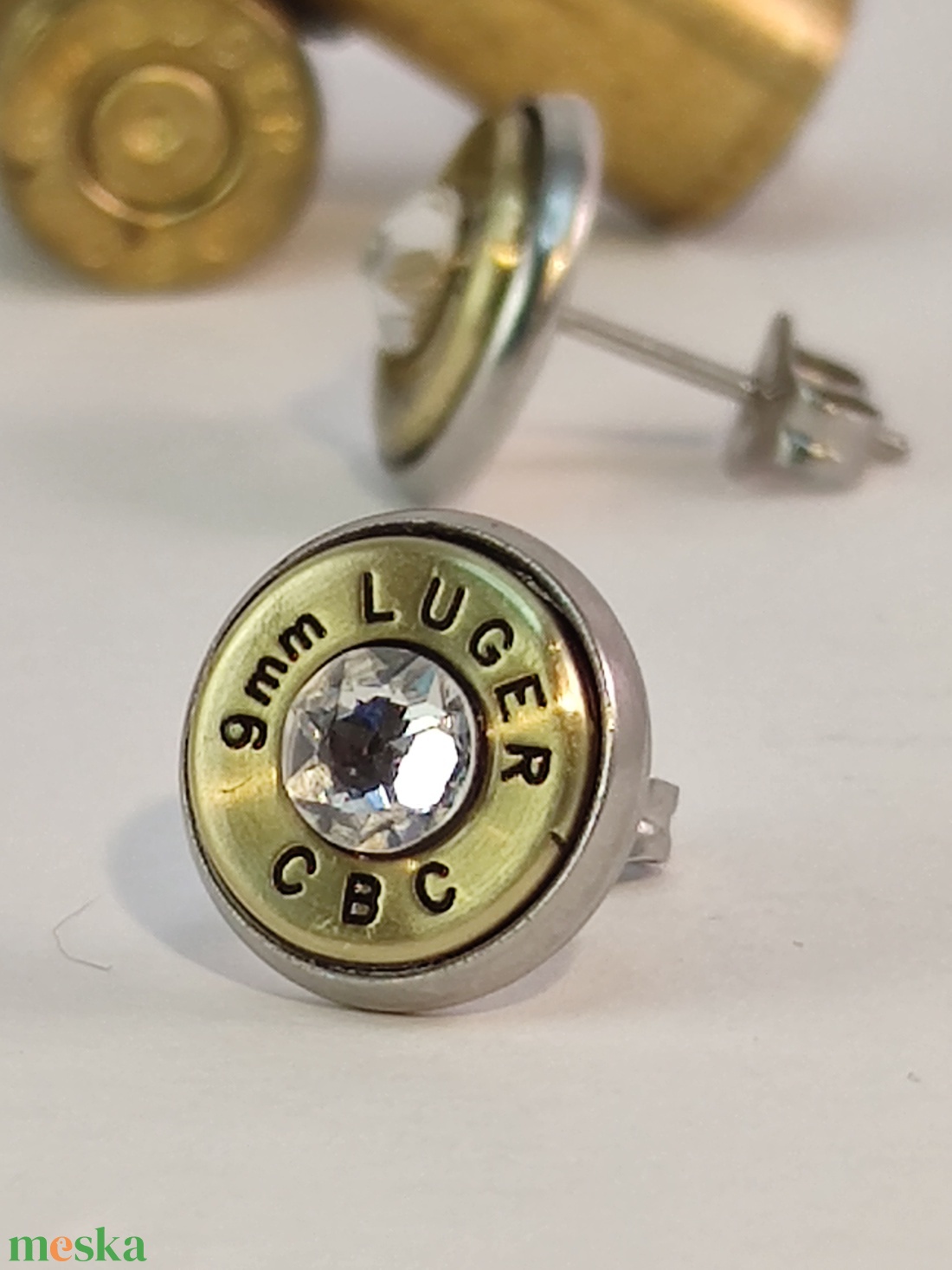 9mm Luger , Töltény fülbevaló - ékszer - fülbevaló - fülékszer - Meska.hu 9mm Luger , Töltény fülbevaló - ékszer - fülbevaló - fülékszer - Meska.hu