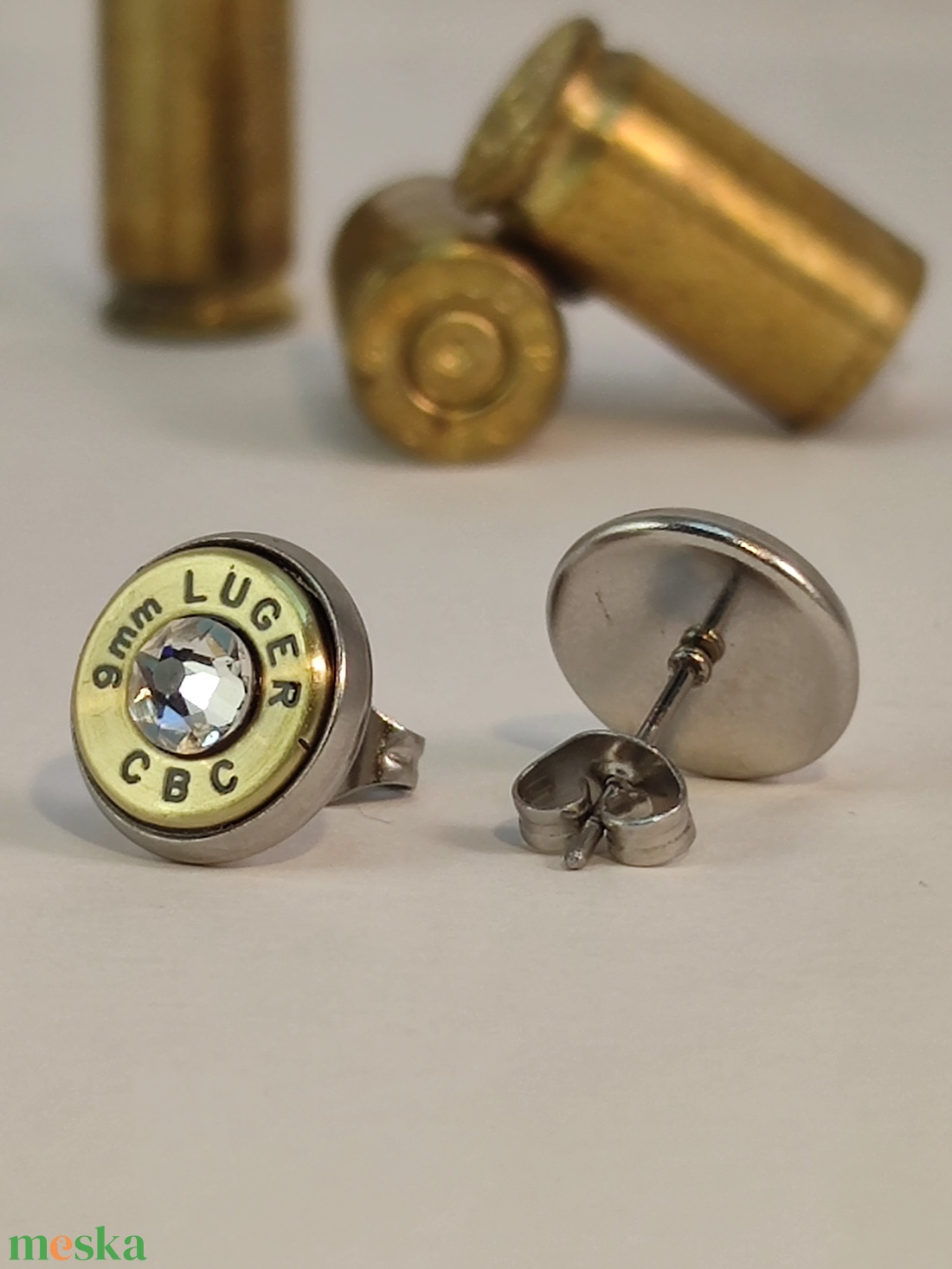 9mm Luger , Töltény fülbevaló - ékszer - fülbevaló - fülékszer - Meska.hu 9mm Luger , Töltény fülbevaló - ékszer - fülbevaló - fülékszer - Meska.hu