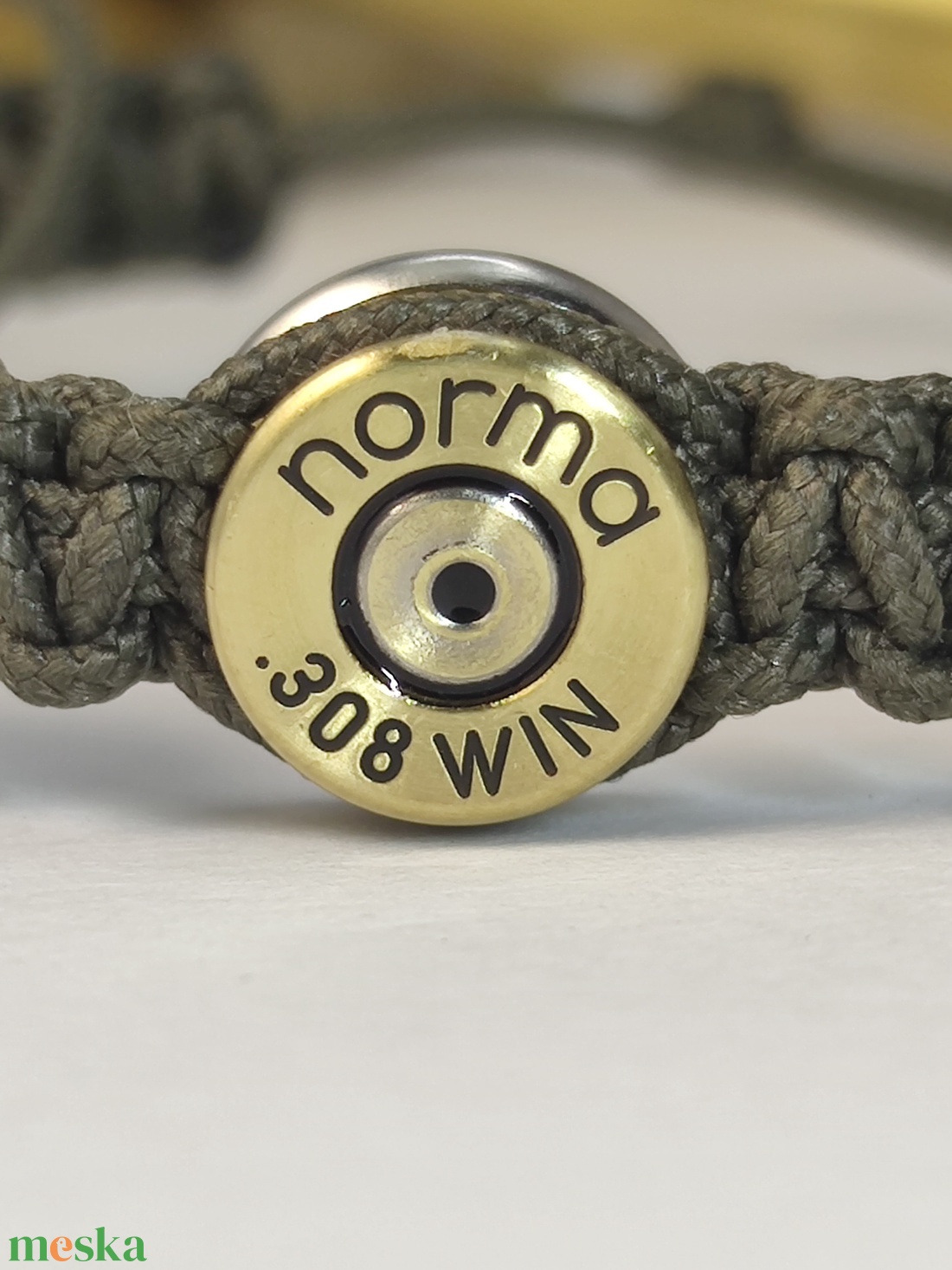 .308 Win 1-Lövetű Töltény paracord karkötő - ékszer - karkötő - fonott karkötő - Meska.hu