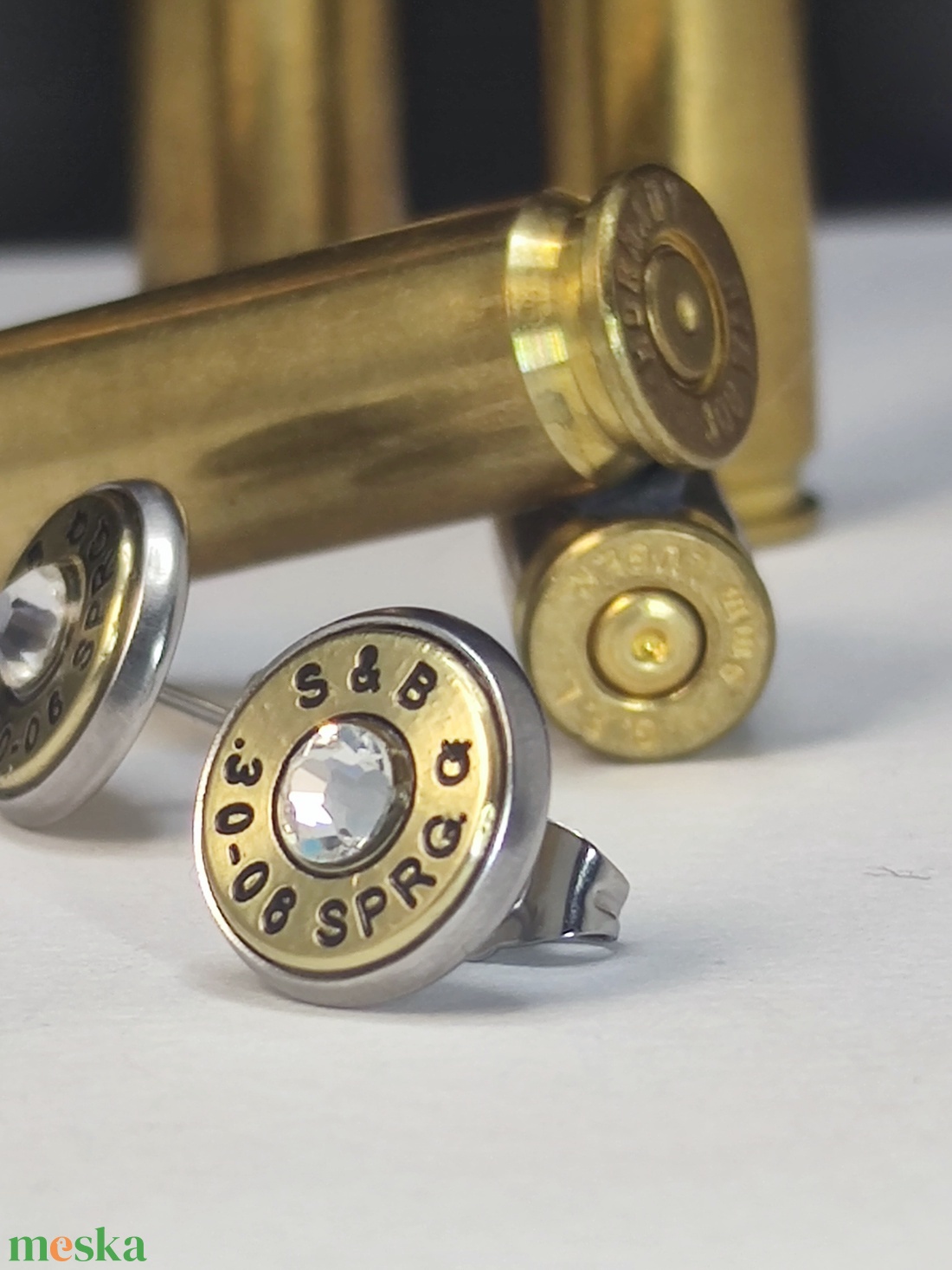 .30-06 Sprg Töltény fülbevaló, vadász ékszer - ékszer - fülbevaló - fülékszer - Meska.hu .30-06 Sprg Töltény fülbevaló, vadász ékszer - ékszer - fülbevaló - fülékszer - Meska.hu