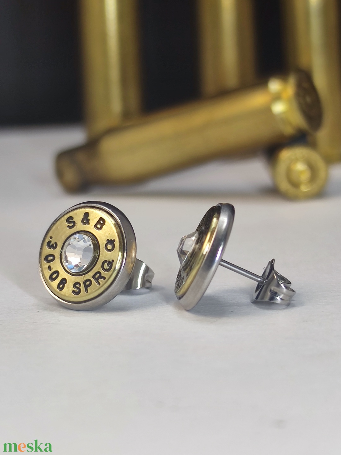 .30-06 Sprg Töltény fülbevaló, vadász ékszer - ékszer - fülbevaló - fülékszer - Meska.hu .30-06 Sprg Töltény fülbevaló, vadász ékszer - ékszer - fülbevaló - fülékszer - Meska.hu
