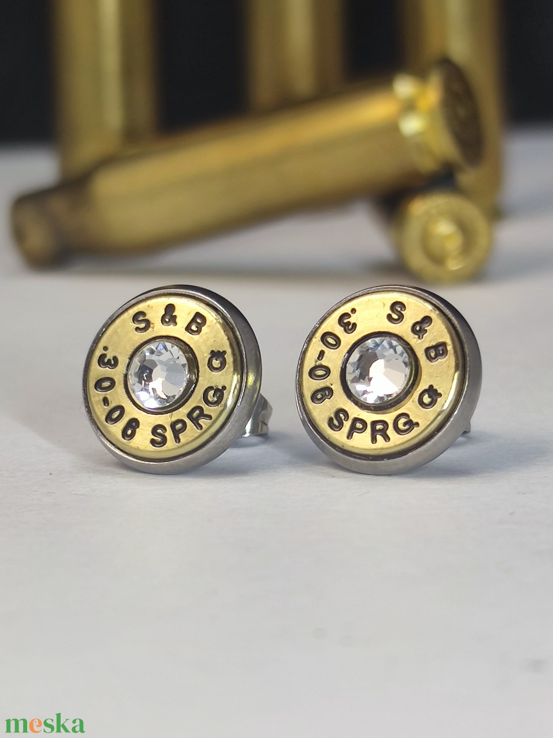 .30-06 Sprg Töltény fülbevaló, vadász ékszer - ékszer - fülbevaló - fülékszer - Meska.hu .30-06 Sprg Töltény fülbevaló, vadász ékszer - ékszer - fülbevaló - fülékszer - Meska.hu