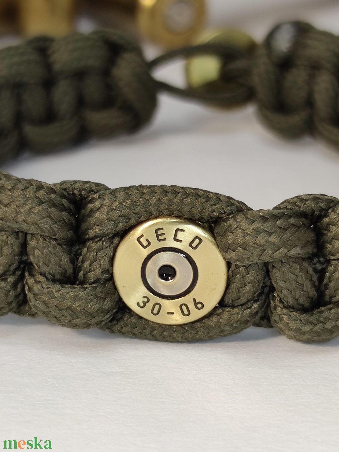 .30-06 Sprg 2-Lövetű Töltény paracord karkötő , Vadász ékszer   - ékszer - karkötő - fonott karkötő - Meska.hu