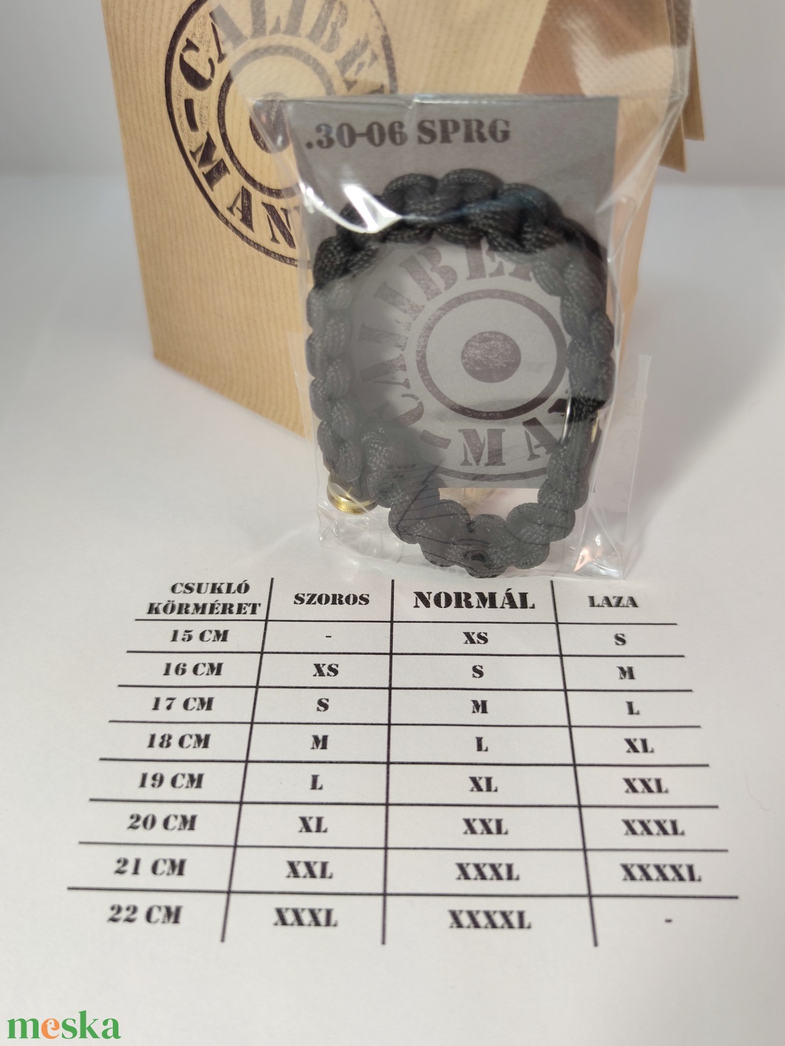 2-Lövetű Töltény paracord karkötő , Vadász ékszer   - ékszer - karkötő - fonott karkötő - Meska.hu