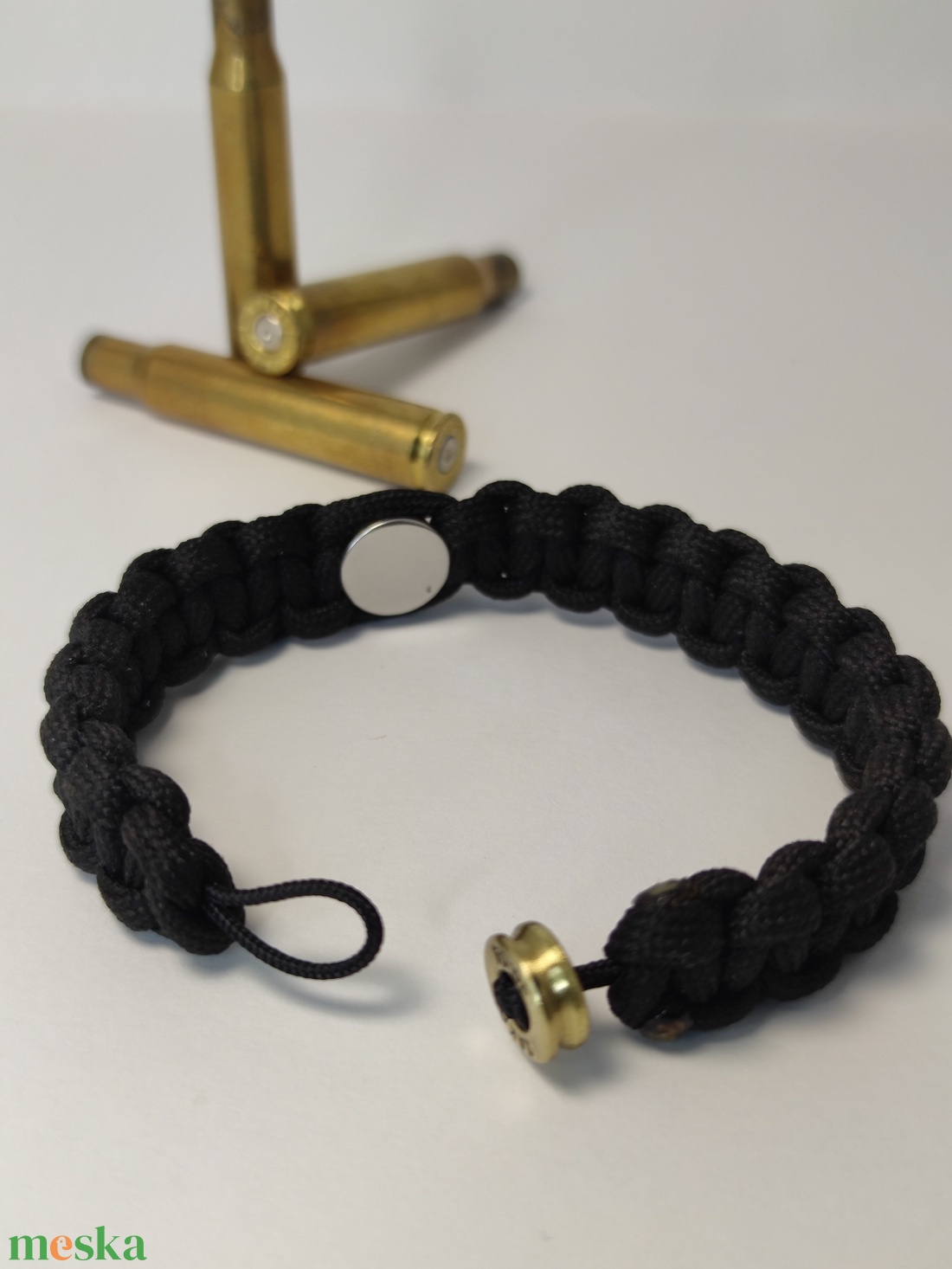 2-Lövetű Töltény paracord karkötő , Vadász ékszer   - ékszer - karkötő - fonott karkötő - Meska.hu