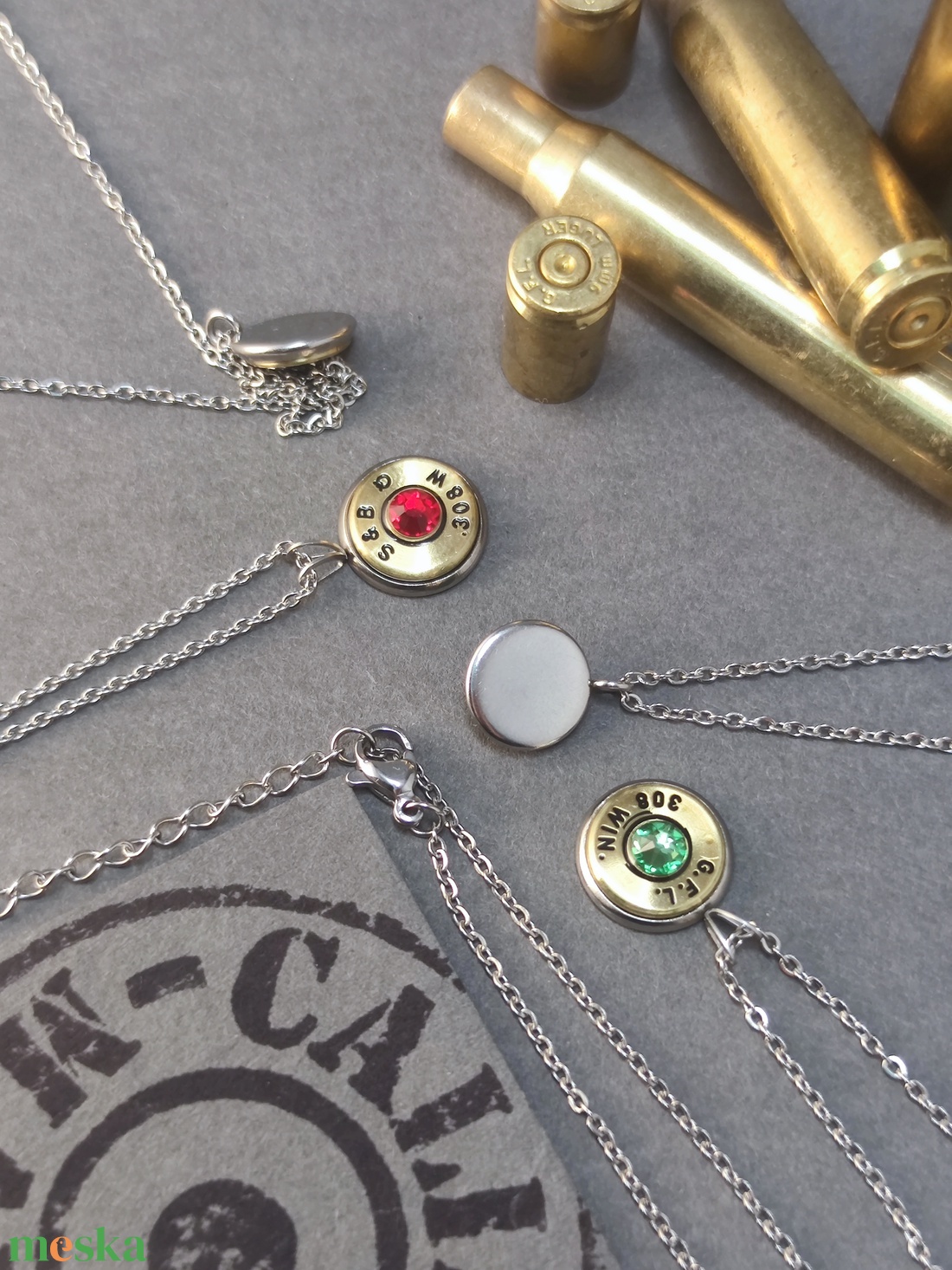 Töltény nyaklánc, Vadász ékszer - ékszer - nyaklánc - medálos nyaklánc - Meska.hu