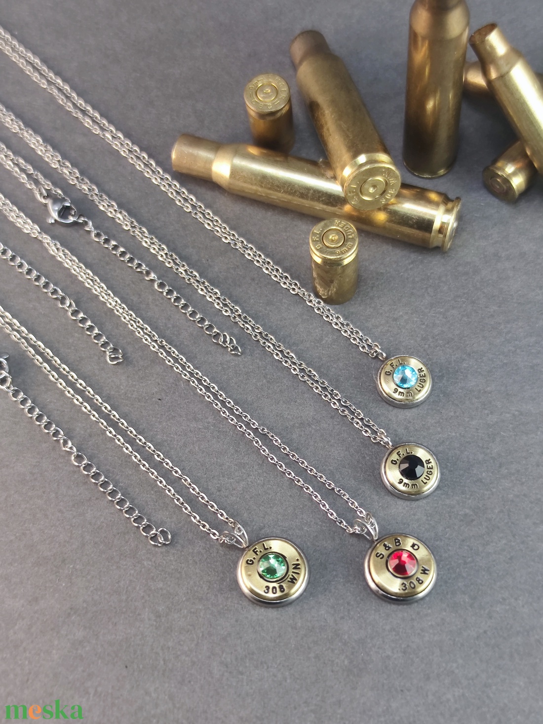 Töltény nyaklánc, Vadász ékszer - ékszer - nyaklánc - medálos nyaklánc - Meska.hu