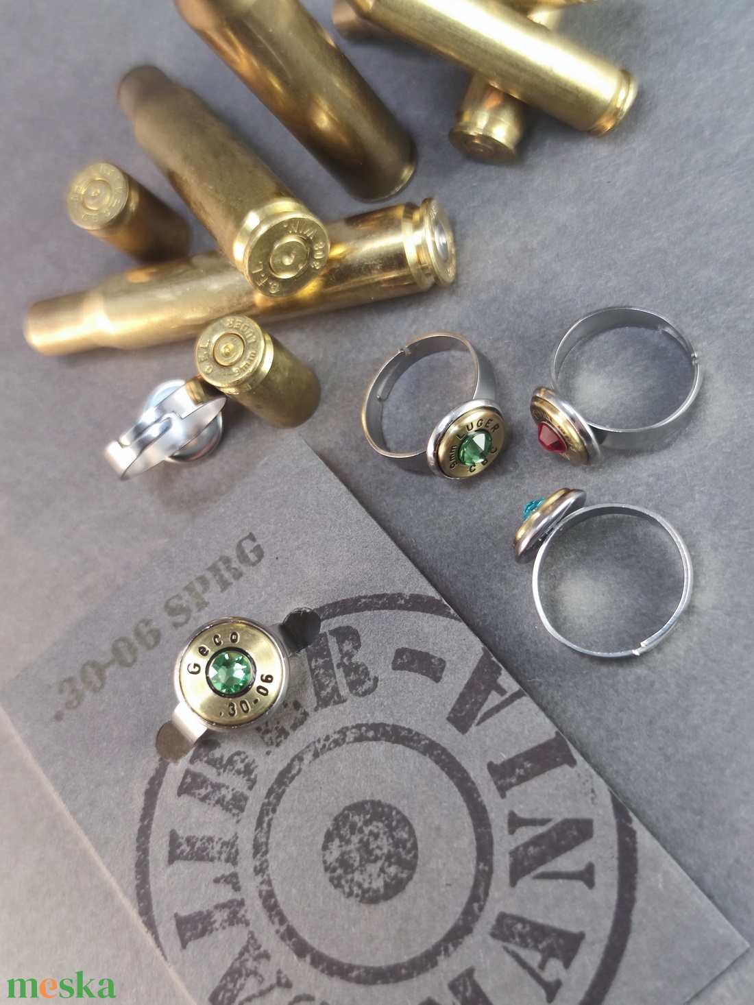 Töltény gyűrű - ékszer - gyűrű - vékony gyűrű - Meska.hu