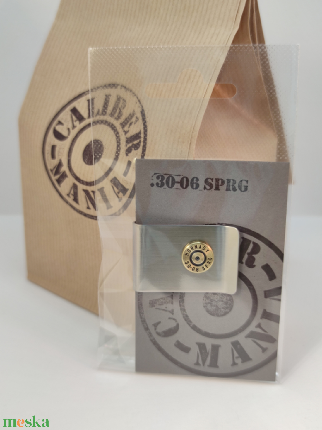 Töltény pénzcsipesz,  Vadász Ajándék - táska & tok - pénztárca & más tok - pénztárca - férfi pénztárca - Meska.hu