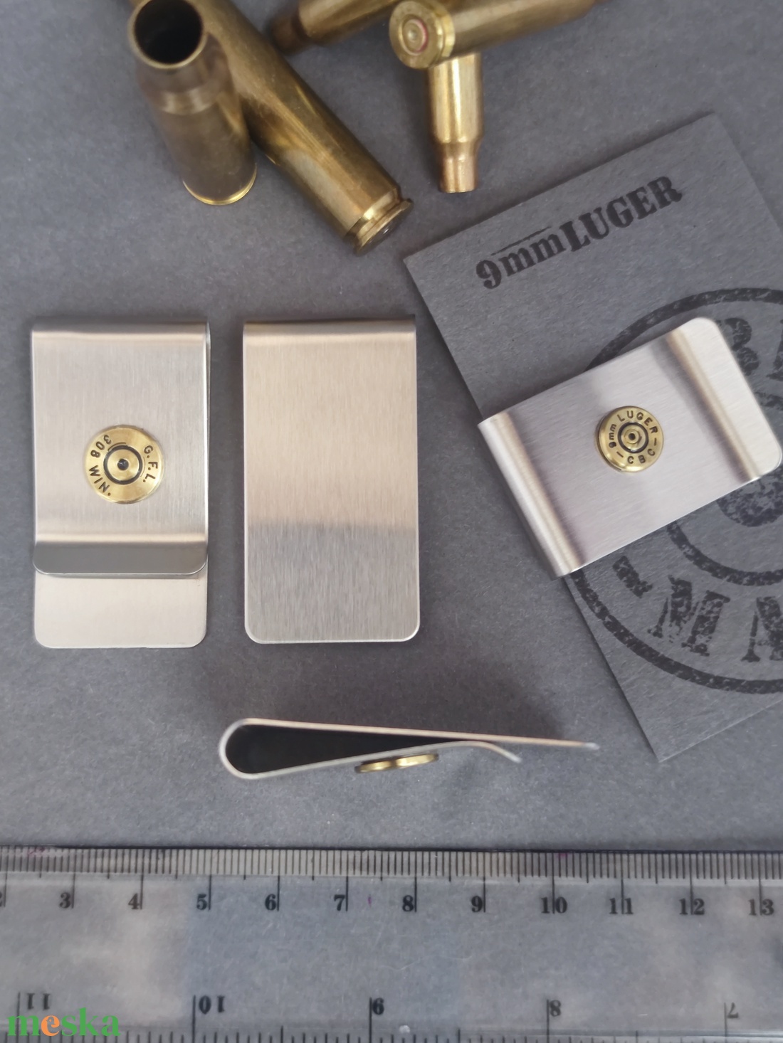 Töltény pénzcsipesz,  Vadász Ajándék - táska & tok - pénztárca & más tok - pénztárca - férfi pénztárca - Meska.hu