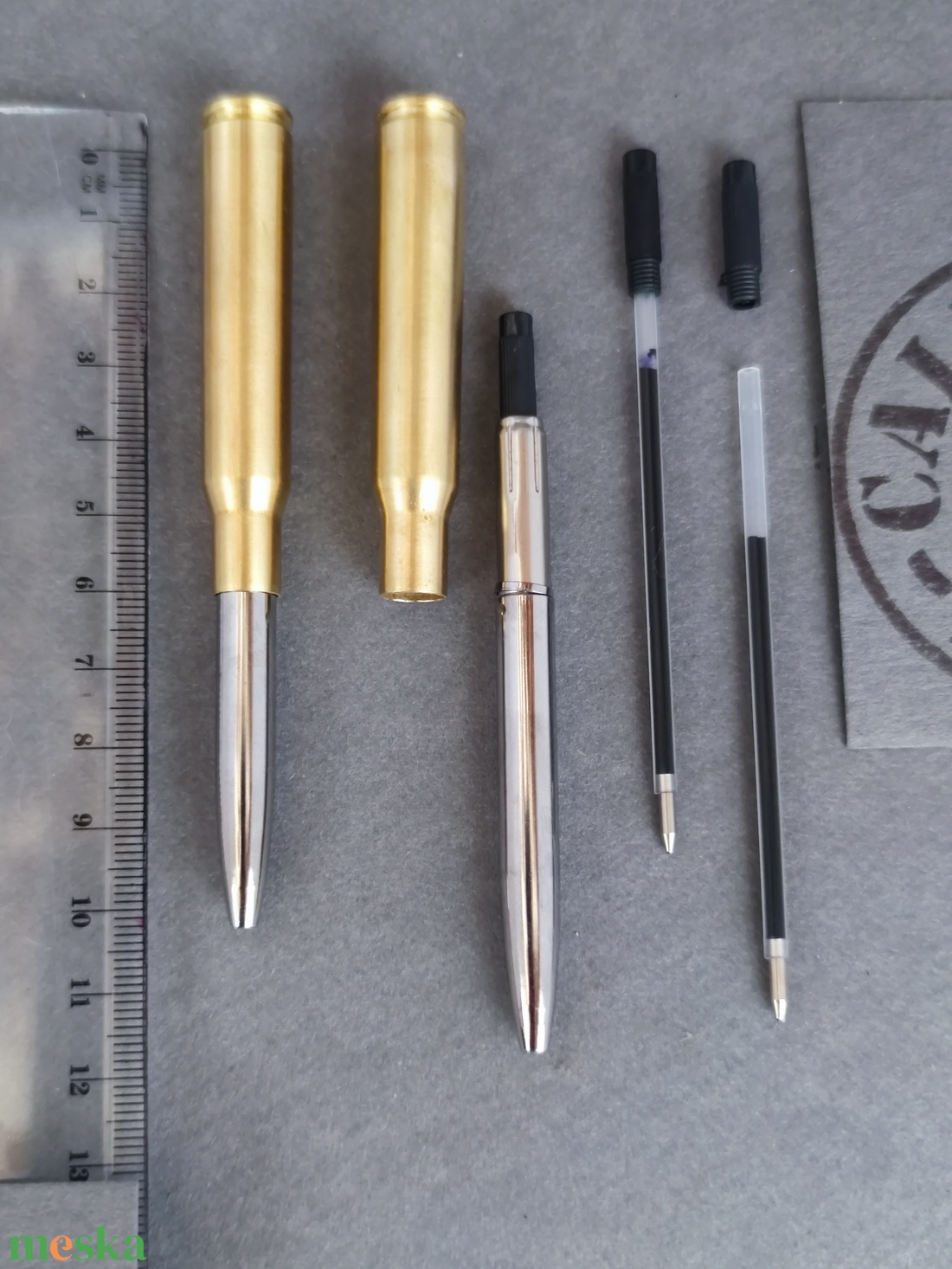 Töltény golyóstoll lőszeres ládában, Vadász ajándék - otthon & életmód - papír, írószer - ceruza & toll - Meska.hu