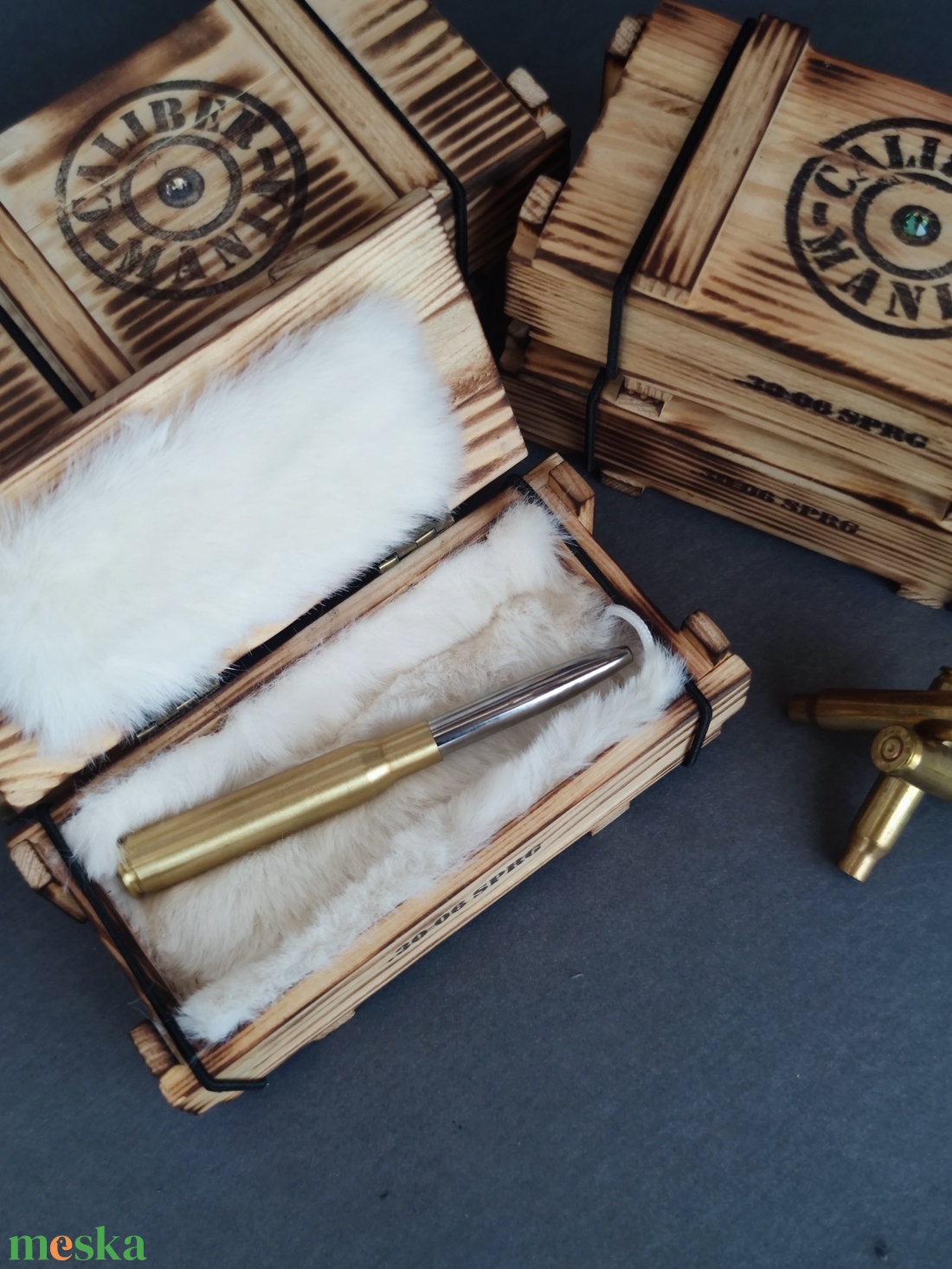 Női lőszeresláda, Töltény ékszer tartó, L méret - ékszer - ékszertartó - ékszerdoboz - Meska.hu