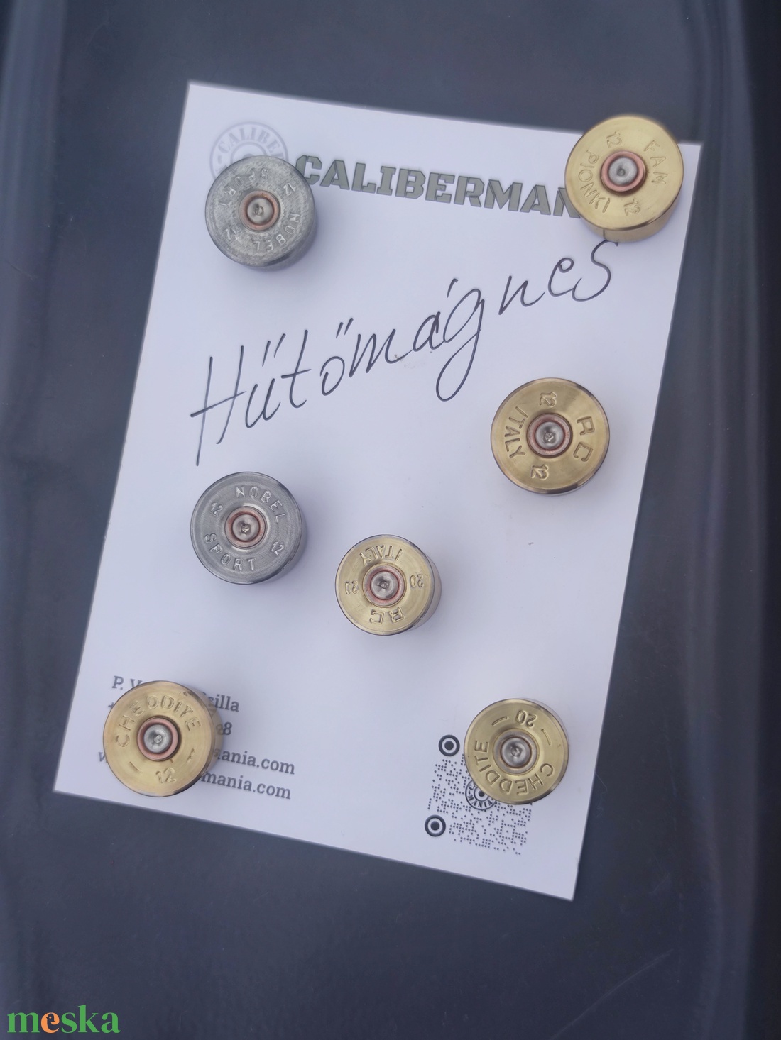 Töltény hűtőmágnes, Vadász ajándék ötlet - otthon & életmód - konyhafelszerelés, tálalás - konyhai dekoráció - hűtőmágnes - Meska.hu